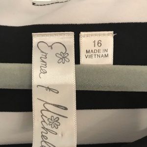 Striped With Splash of Color Work/Cocktail Dress